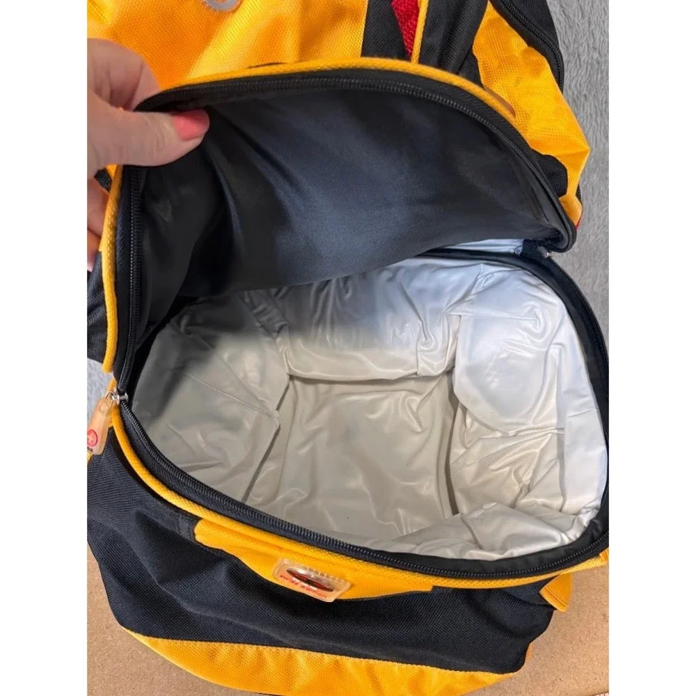NGG Swiss Edition Insulated Cooler Backpack Yellow Black Hiking Travel Sling Bag